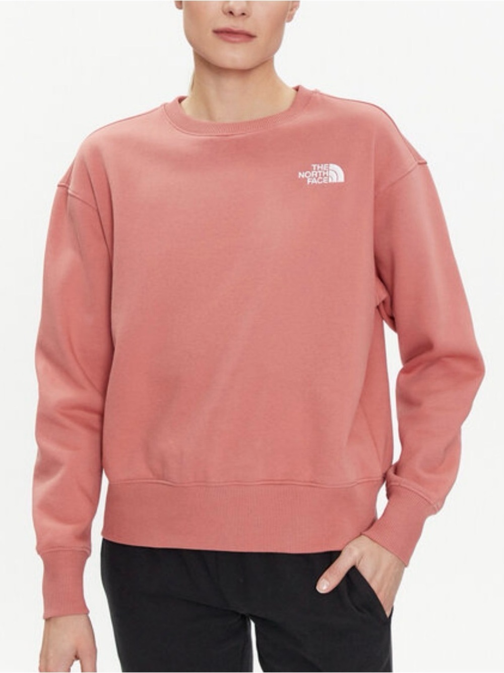 The North Face Men’s Crewneck Sweatshirt in Dusty Rose